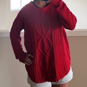Vintage cable knit sweater